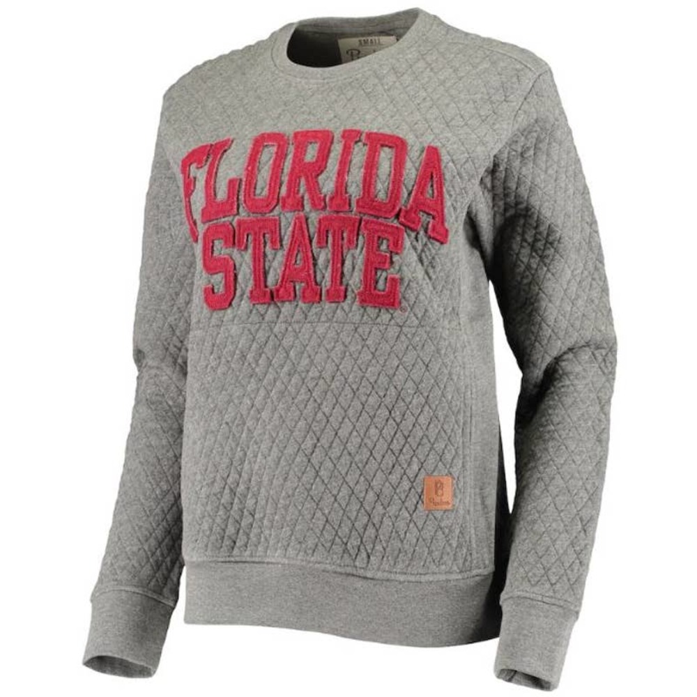 NWT NCAA Florida State FSU Pressbox XL sweatshirt quilted pullover womens